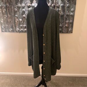 ⭐️Olrik 4X Green Knit Cardigan